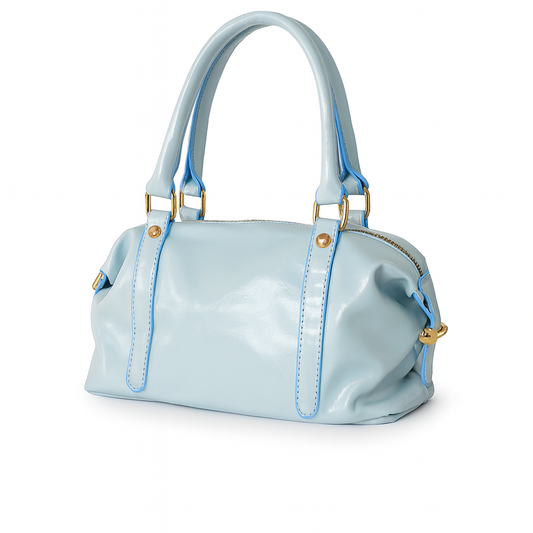 Mavi Mini Kadın El ve Omuz Çantası – Şık ve Zarif Tasarım