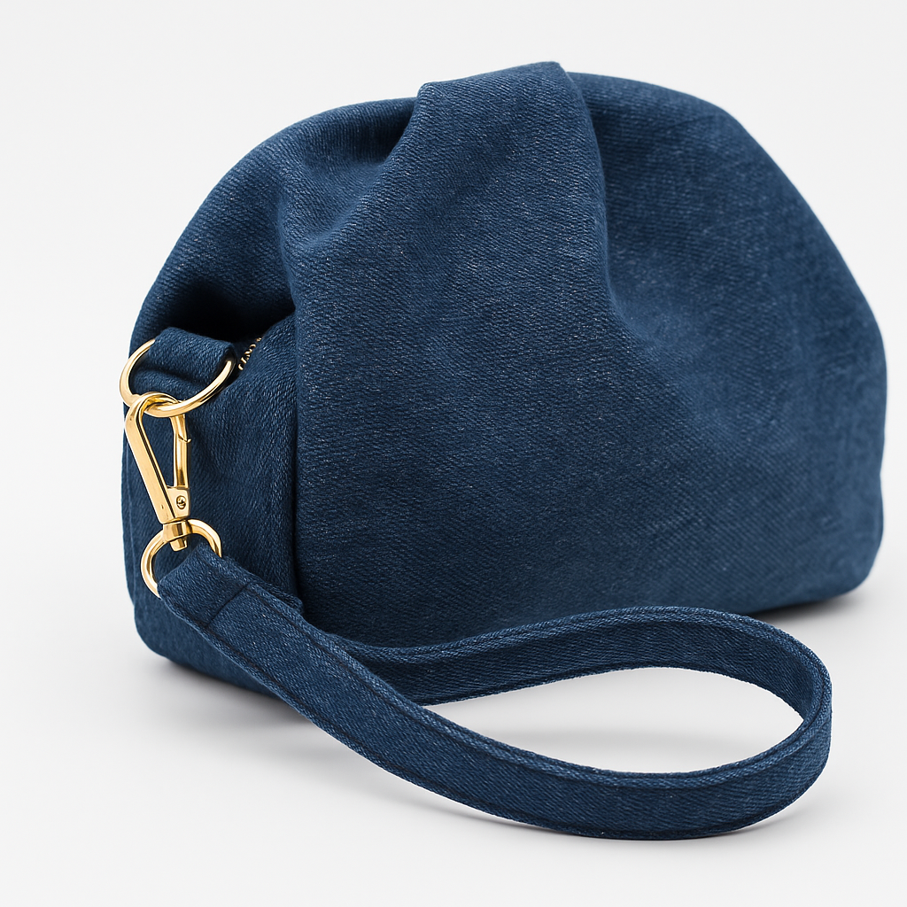 Açık Mavi Denim Kadın Clutch Çanta | Günlük & Şık Kot Çanta