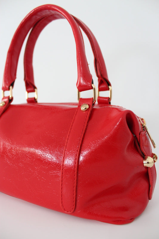 Kırmızı Mini Kadın El ve Omuz Çantası – Şık ve Zarif Tasarım