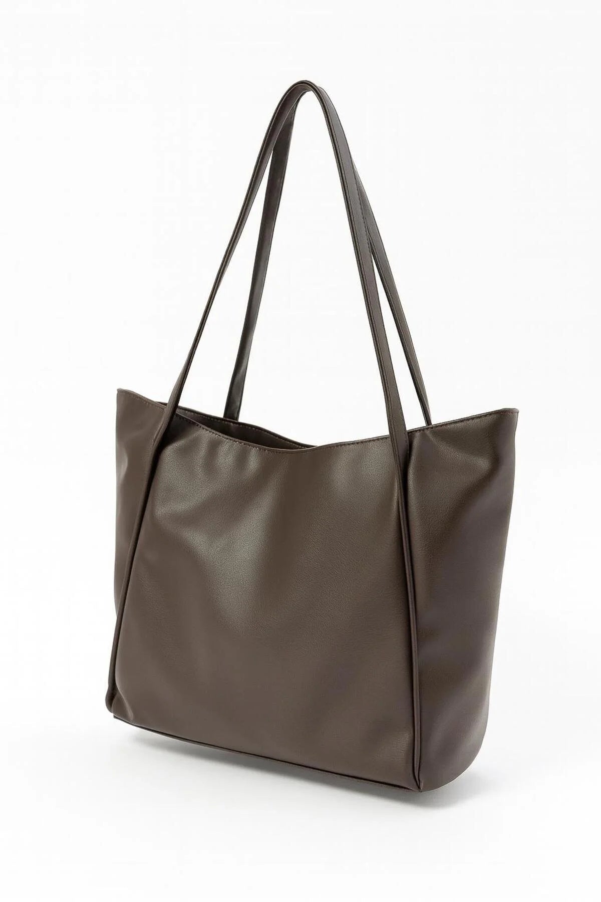 Kadın Büyük Omuz Çantası Koyu Kahve – Günlük Shopper