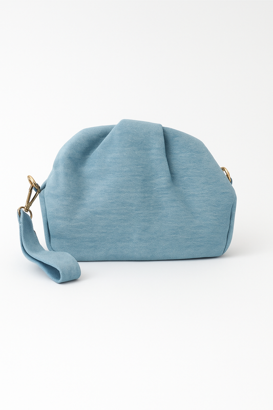 Açık Mavi Denim Kadın Clutch Çanta | Günlük & Şık Kot Çanta